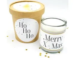 Kerstcadeau Bolsius Kerstkaars in een potje - Wit Goud - Relatiegeschenk Collega