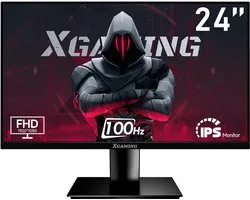 Moniteur FHD 100Hz 24 pouces - Sans bord 1080P, IPS, 99% sRGB, Low Blue Light, FreeSync, VESA, Réglable, avec haut-parleurs intégrés, HDMI VGA