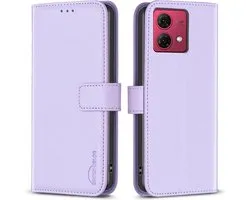 Coque Motorola Moto G84 - BINFEN Book Case - Lilas