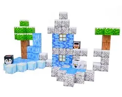Magna Minds - Magnetic Cubes - Winter - Magnetisch Speelgoed - 93 stuks - Constructie speelgoed - Magnetische tegels - Montessori speelgoed - Magnetic toys - Magnetische bouwstenen - Speelgoed Kinderen