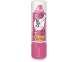 Baume à lèvres au lait d'ânesse Pharmaid , Bare Pink scintillant | Brillance douce, rose naturel et Soins intensif avec SPF 15+