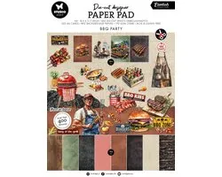 Die cut paper pad BBQ party - Essentials nr. 437