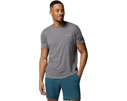 Columbia Zero Rules™ Light SS Crew Heren Outdoorshirt - City Grey
