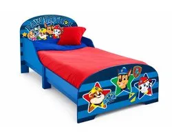 Lit Enfant Paw Patrol - Lit Enfant en Bois - Dimensions 60x77x143 CM - Convient pour Matras 70x140 CM - Montage Facile - Chambre Enfant - Matras Non Inclus