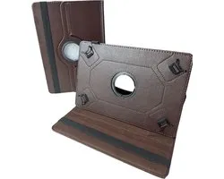 Étui universel pour tablette 10 pouces - Rotatif à 360° - Marron Convient pour : Teclast/ Huawei/ Blackview/Asus/ Lenovo/ Fusion/Vankyo/Fire/ DOOGEE/Hipad/ Xiaomi/BOOX/PRITOM/ TCL/ OPPO Android Pad Tablettes