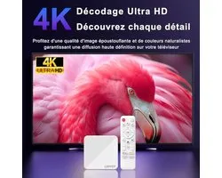 Android TV Box 4K Ultra HD met Voice Remote Control