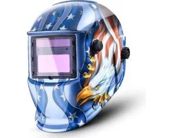 Soudage Volt® professionnel Casque automatique assombrissement Eagle - Soudage Hood - Filtre assombrissement - - Protection UV pendant le soudage - Masque de soudage - Design Eagle - DIN16-10 - CR2032 Batteries - Fonctionne sur les cellules solaires