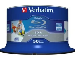 Blu-ray BD-R SL vierge Verbatim 43812 tour 50 pc(s) 25 GB imprimable