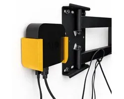 Support mural Apple TV 4K (1ère et 2ème génération) et Apple TV HD – Support mural invisible – Design épuré – Solution peu encombrante – Montage facile – Gestion des câbles – Or