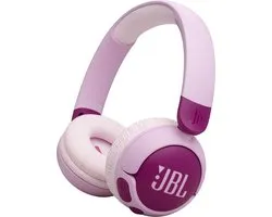 JBL Junior 320BT - Draadloze Kinderkoptelefoon - Koptelefoon Kind - Bluetooth - Veilig Volume 85 dB - On ear - Kinder Hoofdtelefoon met Microfoon - 50 uur batterij - Voor Tablet, Laptop, School & Online Les - Roze Paars