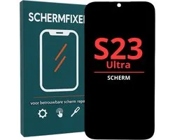 Samsung Galaxy S23 Ultra Scherm met Frame - LCD Display - A+ Kwaliteit - Zwart