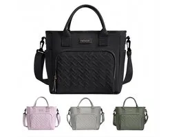 Rainbecom Geïsoleerde Lunchtas 10.7L - Koeltassen Zwart - Isolerende & Waterdichte 900D Polyester – Handvat Riem Lunch Bag - Verstelbare Schouderriem – Voor Werk, School, Reizen, Picknick - 30x13x27.5cm