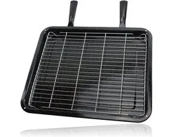 Extra Large Grill Pan Rack avec Poignées Amovibles Doubles pour Four Neff