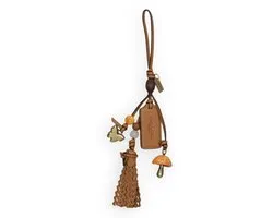 Coach Mushroom Heritage Leather Bag charms Dames - Cognac - Maat ONESIZE