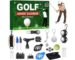 Calendrier de l'Avent de Golf Sander Shop 2025, compte à rebours de Noël de 24 jours avec Balles de golf, Tees et marqueurs de balle, cadeau de Noël pour hommes, adolescents, idéal pour papa, mari ou petit ami