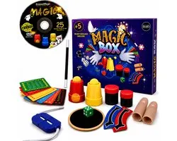 Bailanta® Goocheldoos voor Kinderen - Magic Box met 25 Goocheltrucs - Inclusief Nederlandse Handleiding & DVD - Vanaf 5 Jaar