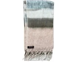 Wollen Sjaal uit Nepal, 190 x 80 cm, mixed fibres, natural colours