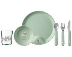 Service de table enfant Mepal Mio – 6 pièces – Cadeau maternité – Vaisselle pour enfants – Petite Ferme