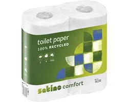 Satino by WEPA - Toiletpapier Satino Comfort 2-laags 200vel wit 4rollen | 12 stuks