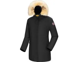 Subprime - Dames Jas winter Parka Chloe - Zwart - Maat XL