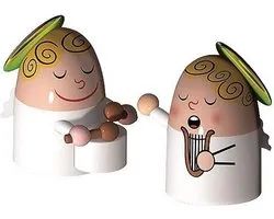 Alessi Kerstengeltjes - Angels Band - AMGI26SET3 - 2 stuks - door Massimo Giacon