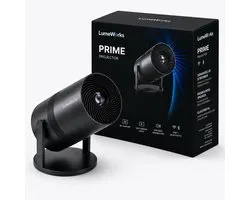 LumeWorks Prime Beamer - Full HD 1080p Mini Beamer met WiFi en Bluetooth - 350 Ansi Lumen - Ingebouwde Apps (Netflix, YouTube) - Tot 150 inch Projectie - Streamen vanaf Telefoon