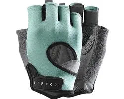 Glofit Freedom Workout Handschoenen, Knuckle Gewichtheffen Shorty Vingerloze Handschoenen met Gebogen Open Rug, voor Powerlifting, Gym, Vrouwen en Mannen (Aqua, XS)