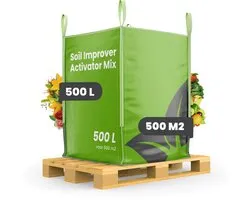 Bodemverbeteraar – Activator Mix (Bigbag 500 Liter – Voor 500 M2) Mix Van Actieve Micro-Organismen (O.A. Mycorrhiza En Rhizobacteriën), Lavameel, Koemest En Wormenmest - Organifer
