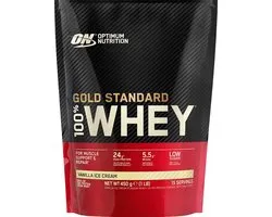 Optimum Nutrition Gold Standard 100% Whey Protein - Vanilla Ice Cream - Proteine Poeder - Eiwitshake - 465 gram (15 servings)