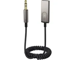 MMOBIEL Carkit Transmitter Bluetooth USB – Auto USB naar AUX Bluetooth Ontvanger – AUX BT Adapter – USB-A Bluetooth Audio Adapter naar 3.5mm Jack met Microfoon voor Handsfree Bellen