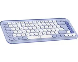 Logitech POP Icon Keys - Draadloos Toetsenbord - Bluetooth - Qwerty US - Lila