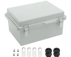 Junction Box - Electric Box - Outdoor Wiring - IP67 Waterproof Dustproof - 220x170x110mm - Grey