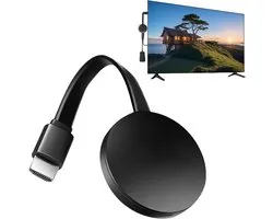 HDMI-dongle-adapter 1080p voor tv 2,4 GHz draagbaar | dongle, wifi-display, compatibel met Miracast, Airplay, DLNA, streaming iOS, Android, Windows Mac