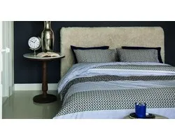 Housse de couette Lawrence Riviera Maison - Simple - 140x200/220 cm - Bleu-gris