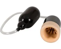You2Toys - Pompe à pénis avec simulation d'aspiration et goujons de stimulation - Zwart
