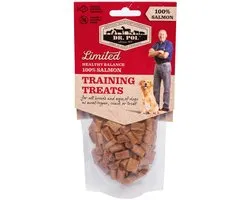 Dr. Pol Hondensnacks Trainingssnacks Zalm - Beloningssnoepjes Honden - 100% Zalmvlees - Zachte Training Treats - Gezonde Hondensnack Omega-3 - 85g