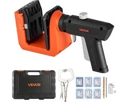 VEVOR Pocket Hole Jig, Pocket Hole Boormalset, 12,7, 19, 38,1mm, 360° Draaibare Handgreep, 260 Schroeven, C-klem, Aanslagring, Boortjes, Eenvoudig Klemmen en Afstellen, voor Houtbewerking