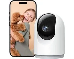 Allvia® Camerabewaking Draadloos - Beveiligingscamera Draadloos Buiten - Verborgen Camera - Wit - 8cm x 8cm x 11cm
