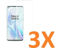 Oneplus 8 Pro Screen Protector Glas - Protecteur d'écran en verre Tempered Glass - 3x