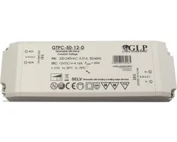 Professionele compacte dimbare led driver 12V - 50W