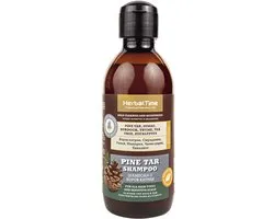 Herbal Time Dennenhars Shampoo – Effectief tegen Psoriasis, Eczeem, Roos, Jeuk en Gevoelige Hoofdhuid – Kalmeert & Verlicht – 240ml