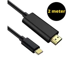 Câble USB C vers HDMI - Câble USB C HDMI - HDMI vers USB C - Câble HDMI HDMI C - 4K Ultra HD - Aluminium