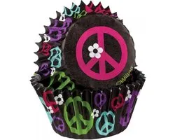 Wilton Mini Baking cups Peace pk/100