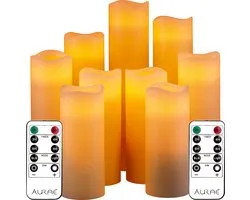 Bougie LED Aurae - Set de 9 pièces