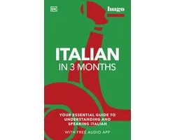DK Hugo in 3 Months Language Learning Courses- Italian in 3 Months with Free Audio App