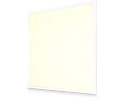 HOFTRONIC LED paneel vierkant – 60x60 cm – 36 watt 4320 lumen 3000K warm wit – flikkervrij UGR22 – niet dimbaar – aluminium wit – IP20 – kantoorverlichting systeemplafond