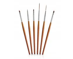 Profico Gel & Nail Art Penseel Set - 6 stuks