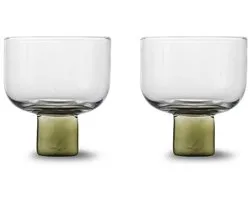 Byon Victoria set 2 glazen olijf