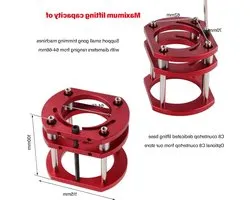 OmGoods - Dailygoody - Router Lift Basis - Houtbewerking - 4 Jaw Clamping - Rood - DIY Tools - Elektrisch met snoer - Geschikt voor 64-66mm diameter motoren