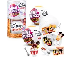 Verpakking met 2 capsules met Mini Brands Create Disney Snacks Serie 1 Capsule van ZURU